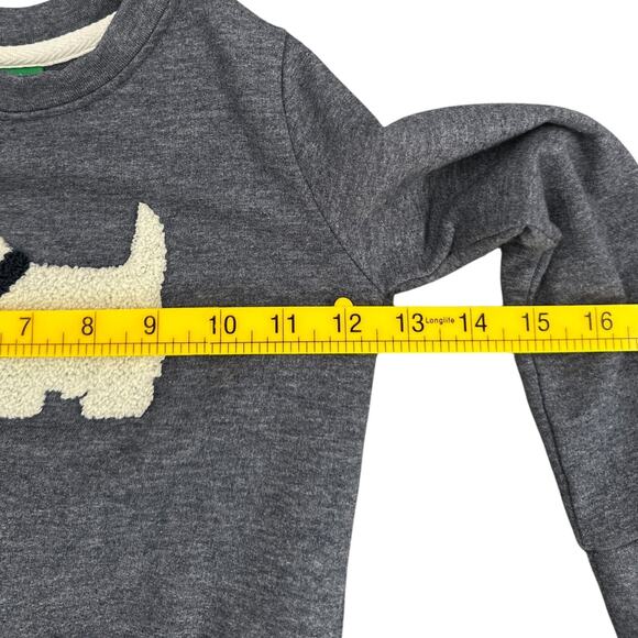 Ferrioni‎ Grey Textured Dog Applique Crew Neck Long Sleeve Playful Sweatshirt 3T - Picture 7 of 8